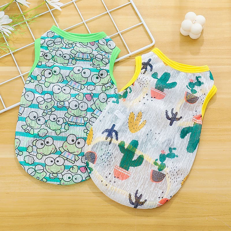 Cão gato roupas estilo fino verão Muppets britânico curto azul gato gatinho pequeno leite gato Anti-fiapos Teddy Bichon