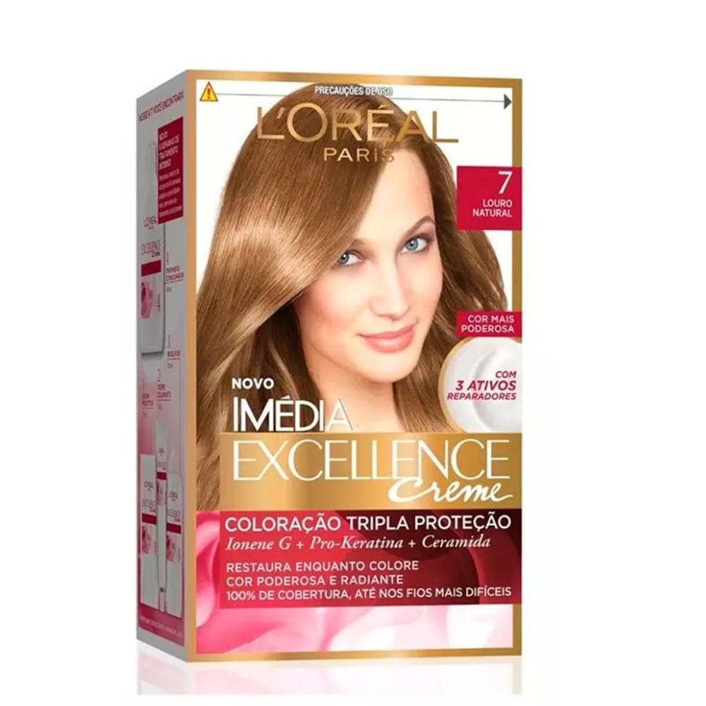 Tintura Imedia Exellence 7 Louro Natural 1 unidade