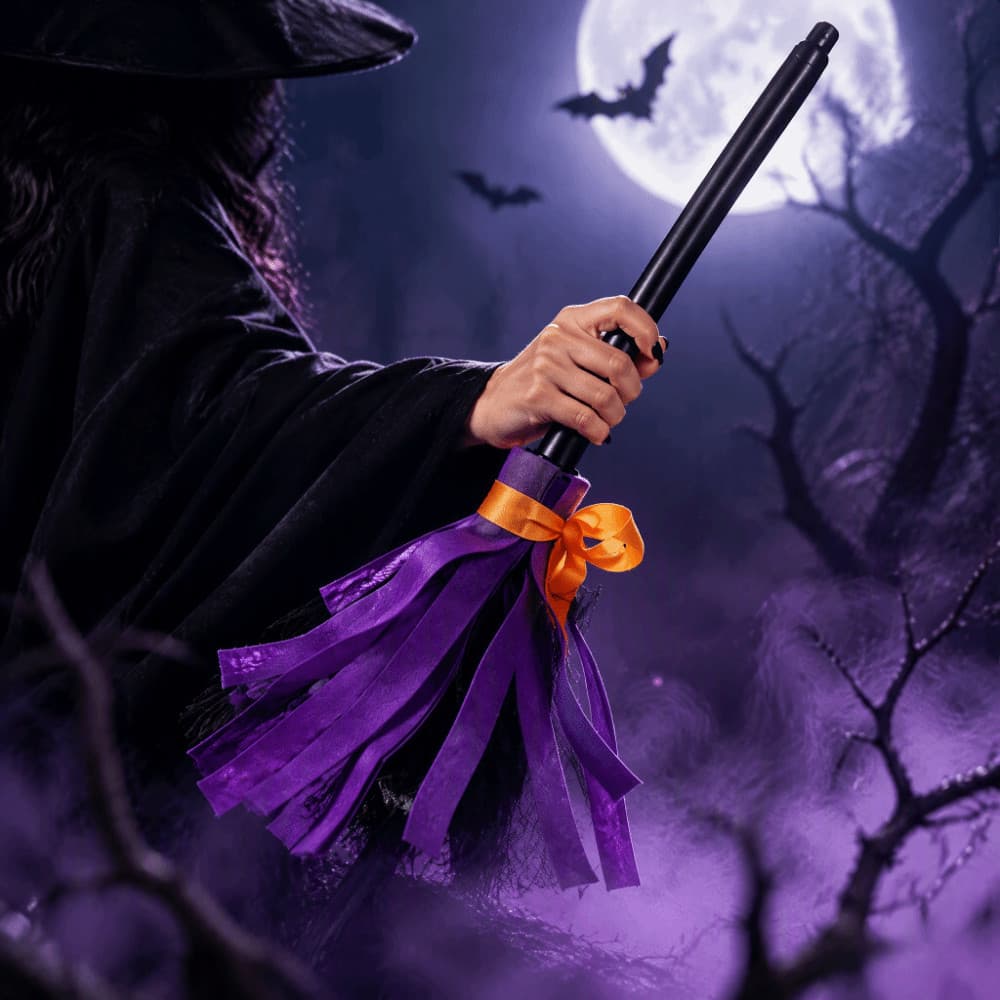 Vassoura Flutuante AHMVEX , Elétrica Giratória De Plástico Para Bruxa De Halloween