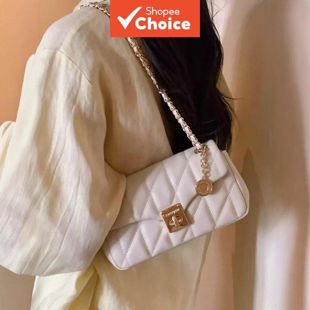 Bolsa tiracolo, Bolsa de ombro quadrada minimalista, Bolsa casual de moda para mulheres