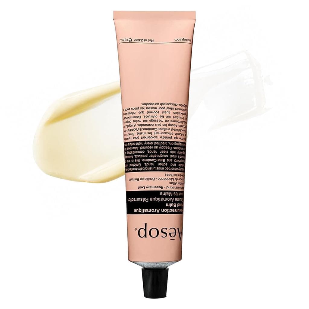 Bálsamo para Mãos Aesop Resurrection Aromatique em Tamanho Viagem |   Loção com Amêndoa e Noz de Damia para Nutrir Mãos