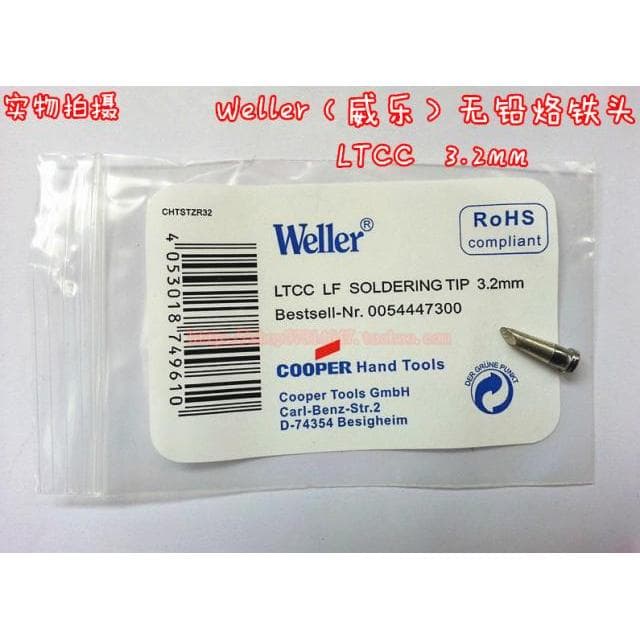 Weller (vendedor) ponta de ferro de solda sem chumbo WSD81 ponta de ferro de solda LTCC LF 3.2mm ponta de ferro de solda