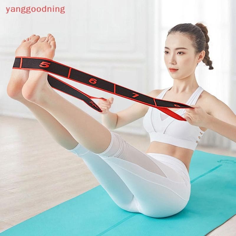 (YGN) Faixa Elástica de Alongamento com Alça, adequada para yoga, ballet, exercícios para as pernas, exercícios corporai
