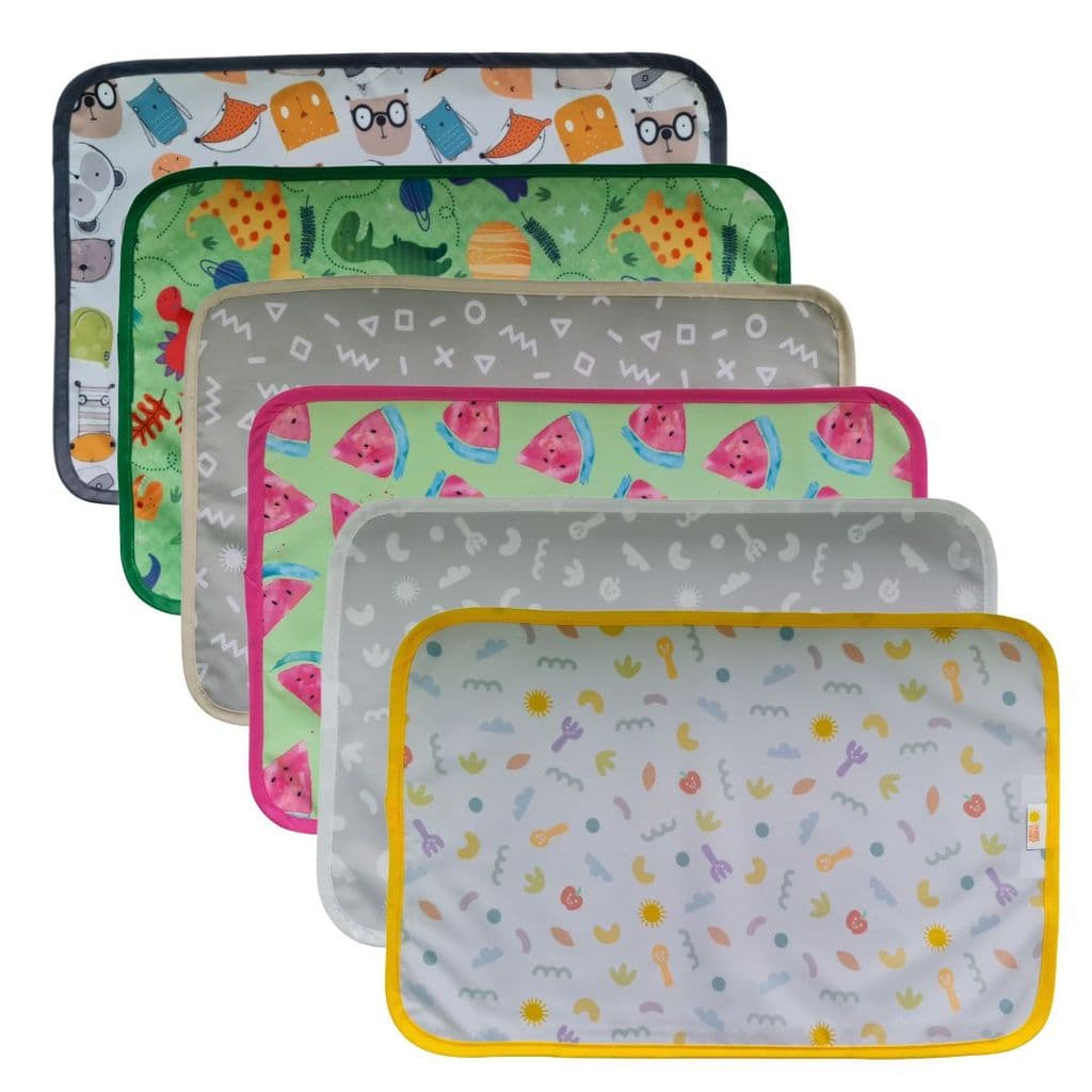 Jogo Americano de Mesa Impermeável e Antimicrobiano com etiqueta de Identificação 30x45cm