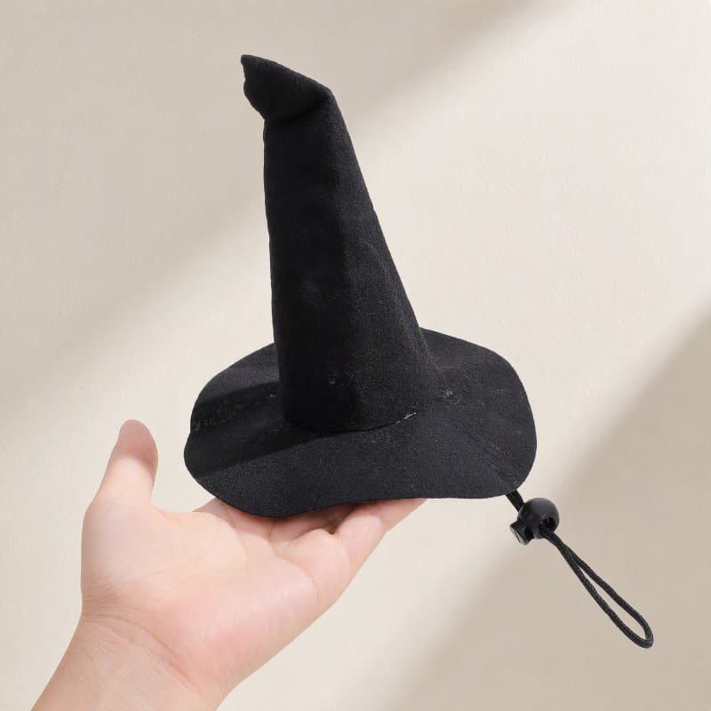 🎃 2Peças Chapéu Pet Preto Para Decoração De Halloween