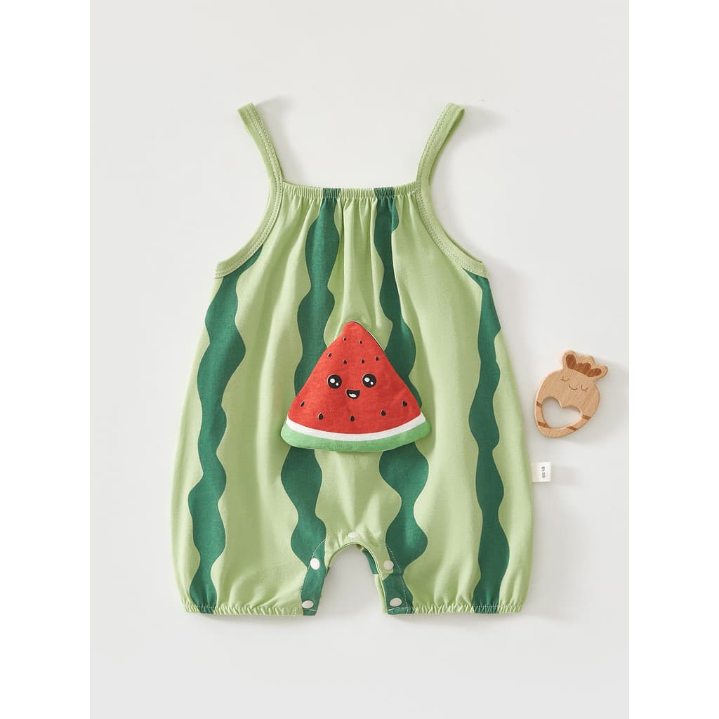 Bebê bebê estilingue macacão verão sem mangas colete macacão estilo fino bebê macacão verão pequena idade mensal roupas