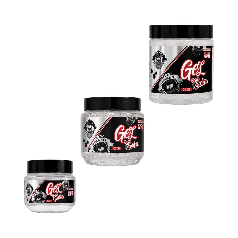 Gel Cola Captain Hair 130g, 250g ou 500g