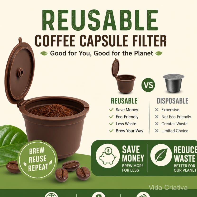 4 Conjuntos Capsulas Cafe Reutilizaveis Sustentavel Eco Friendly Compativel Com Nespresso Facil Encher