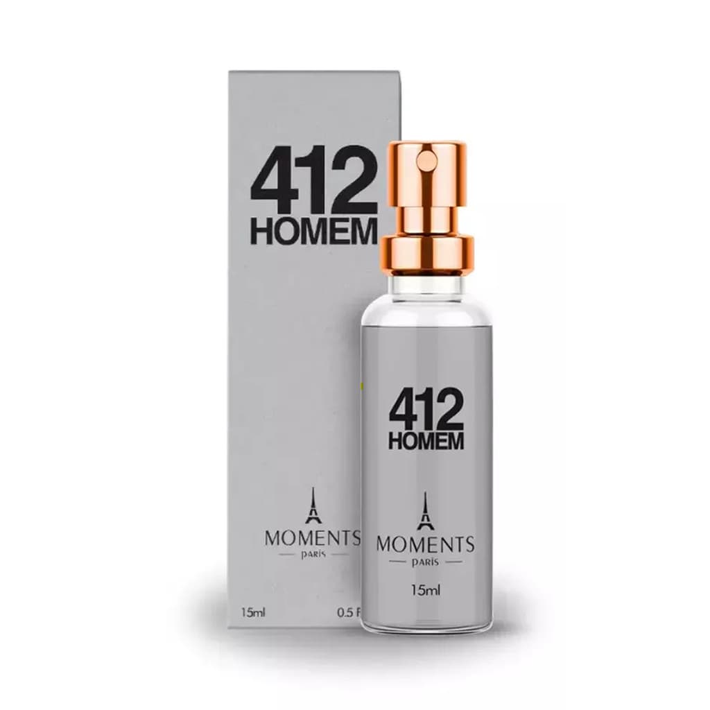 Perfume 412 Homem Colecionável Masculino Moments Paris  15 ml