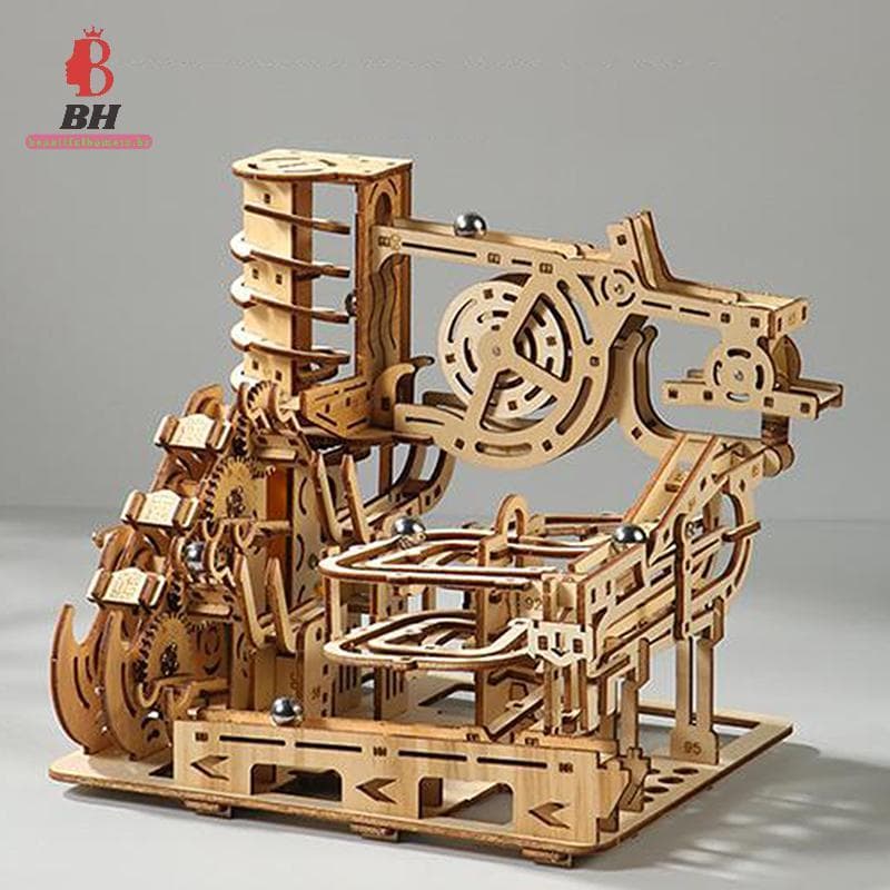 BH-1 Conjunto Kit De Corrida 3D Prancha Espiral De Madeira Quebra-Cabeças De Estrada Pista Elétrica Modelo Mecânico Ciên