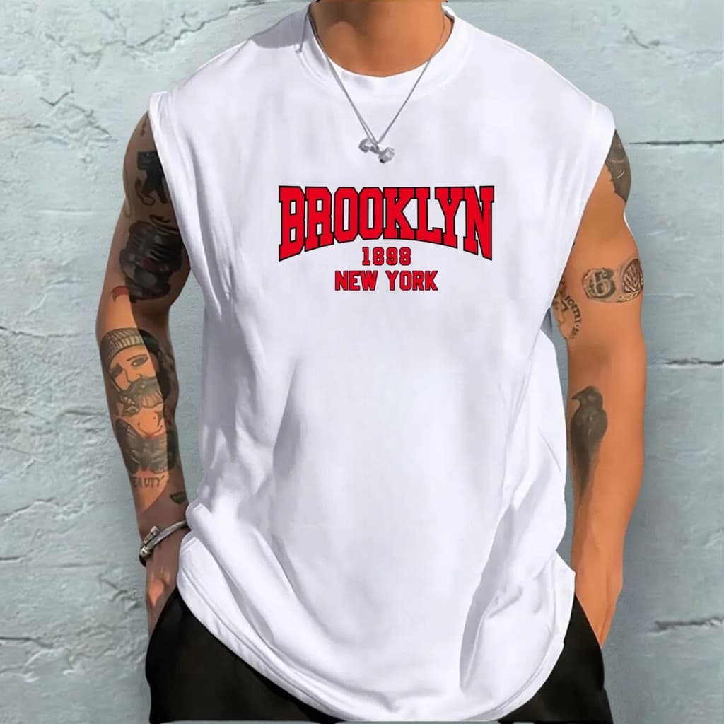Regata Confortável Corte Oversized Camisa Treino Sem Mangas