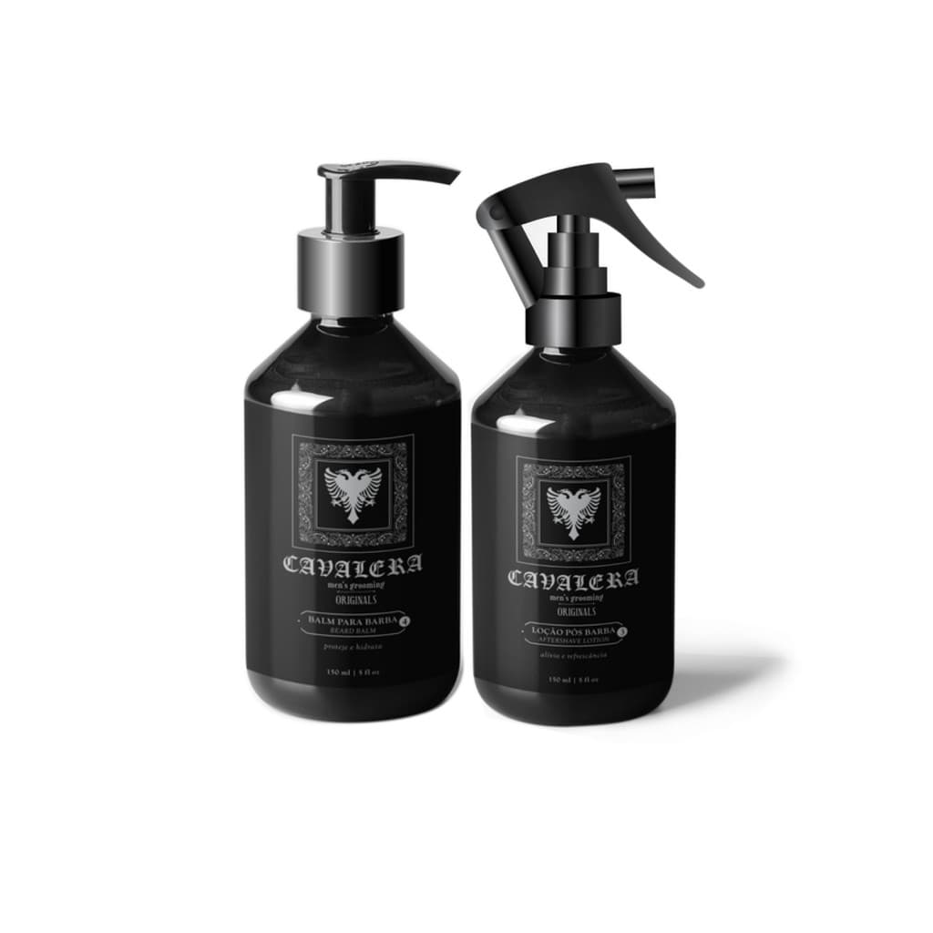 Kit Cavalera Balm Para Barba + Loção Pós Barba Bay Rum 150ml
