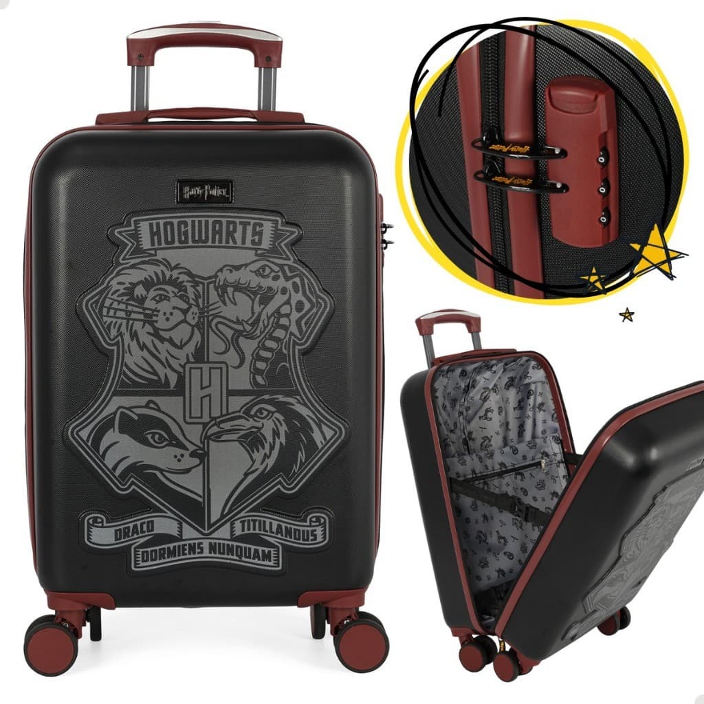 Mala Mochila Bordo Viagem 4 Rodinhas 360 Tsa Harry Potter Infantil Juvenil Menino