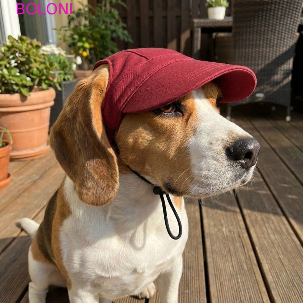 Boné De Beisebol Para Cães BOLONI , Proteção Solar UV , Chapéu De Sol Com Viseira De Lona Ajustável Animais De Estimação