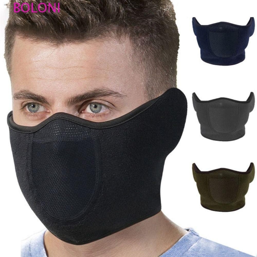 Aquecedor De Pescoço Para Clima Frio BOLONI , Capa De Ouvido À Prova De Vento De Rede Celular , Bandana Facial De Lã Que