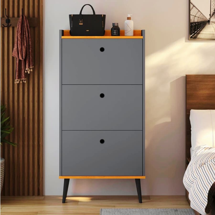 LANÇAMENTO Sapateira Vertical Dark 3 Gavetas – Mais Organização no Seu Dia a Dia