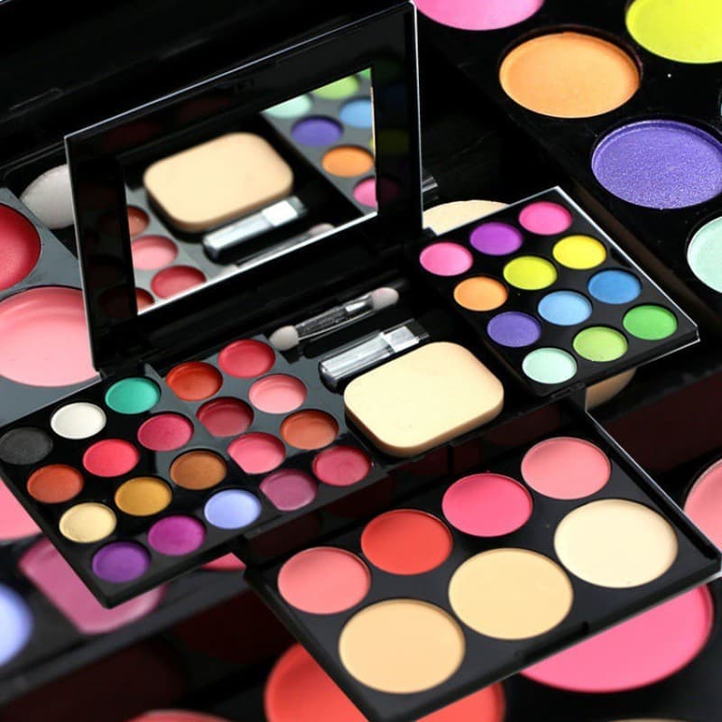 Paleta de maquiagem 39 cores peroladas 22 paleta de sombras dia 6 palco paleta de maquiagem dança desempenho conjunto co