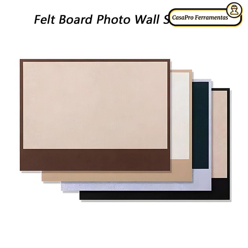 Placa De Feltro SUNSHINY , Autoadesiva Não Machuca Adesivo De Parede Para Fotos , Quadro De Mensagens De Armazenamento