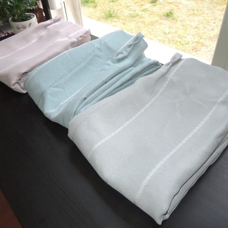 Produtos acabados de comércio exterior Cortinas Blackout Janela saliente Cortina de meia cintura Rosa Azul Cinza Tricolo
