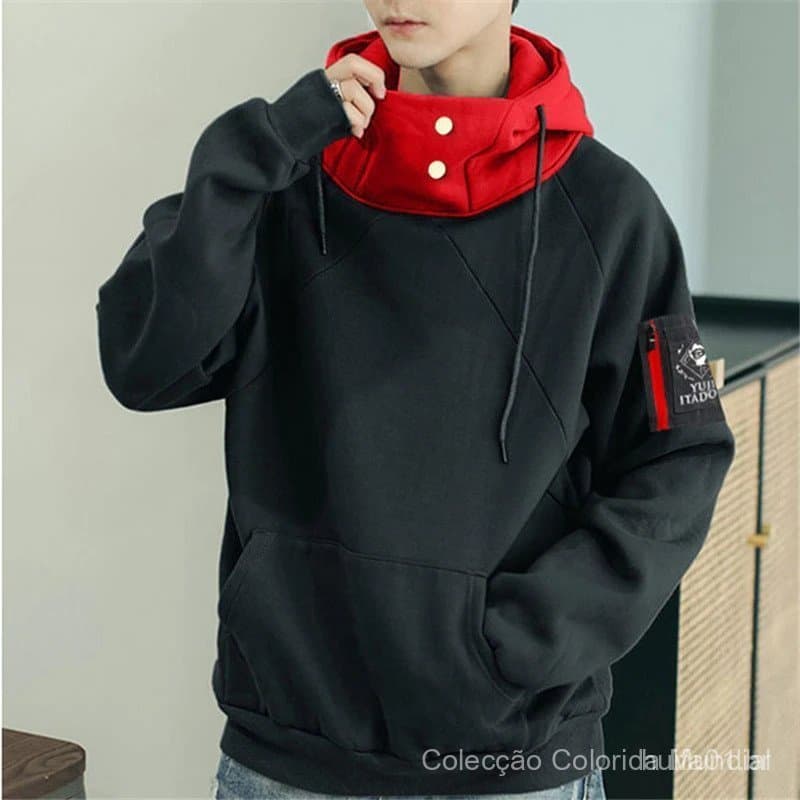 Fantasia de Cosplay Anime Jujutsu Gojo Satoru Itadori Yuji para Adultos Unissex, Casaco com Capuz e Calças Casuais ZVIM