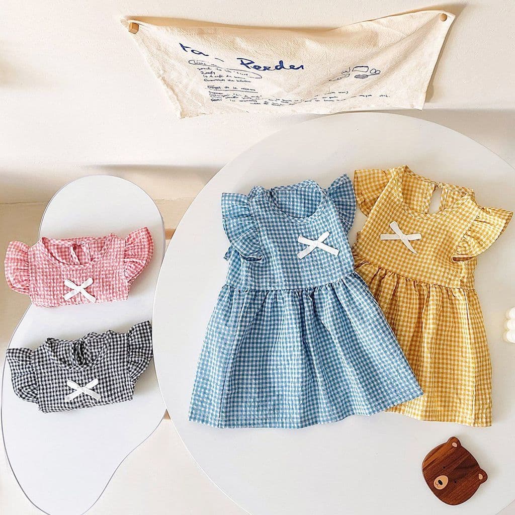 Feminino roupas de bebê ins crianças roupas versão coreana estilo férias bebê crianças princesa vestido de praia meninas