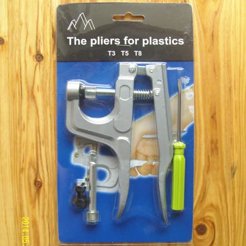 Alicate de botão de pressão de resina plástica, alicate de pressão manual, máquina de botão T3T5T8, ferramenta de botão