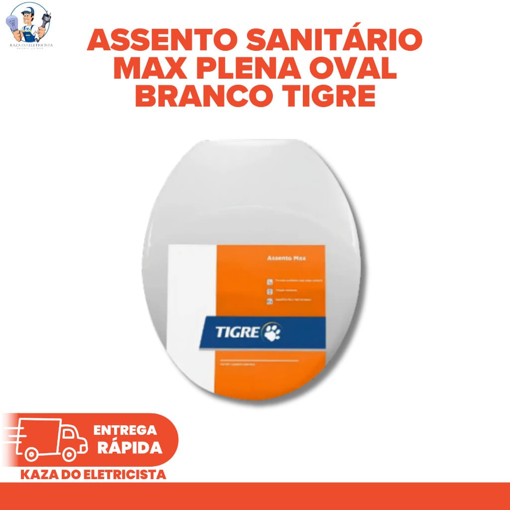 Assento Sanitário Max Plena Oval Universal Branco 26910315 Tigre