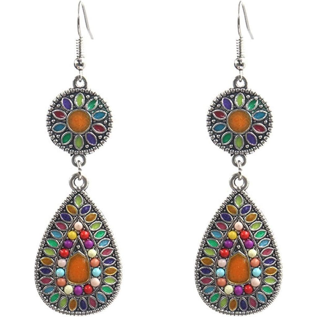 Brincos Mexicanos para Mulheres, Acessórios Étnicos Indianos para Mulheres, Jhumka, Joias Boho, Estilo Étnico Retro, Ind