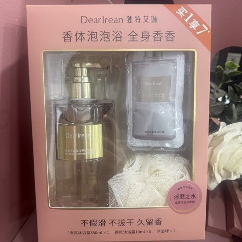Conjunto de chuveiro exclusivo com fragrância de água Familiar Irene, hidratante limpo, hidratante, fragrância elegante,