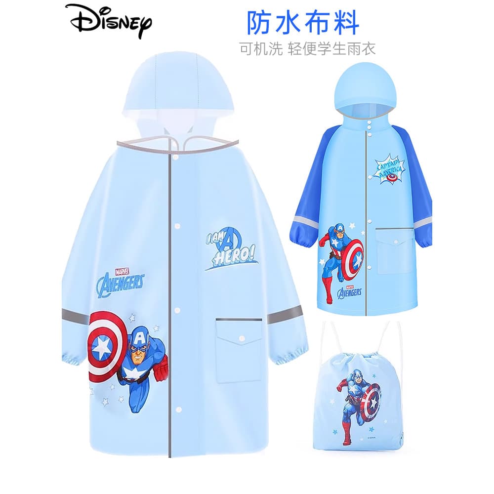 Homem-aranha crianças capa de chuva menino capa de chuva Disney jardim de infância escola dedicado menino Poncho criança