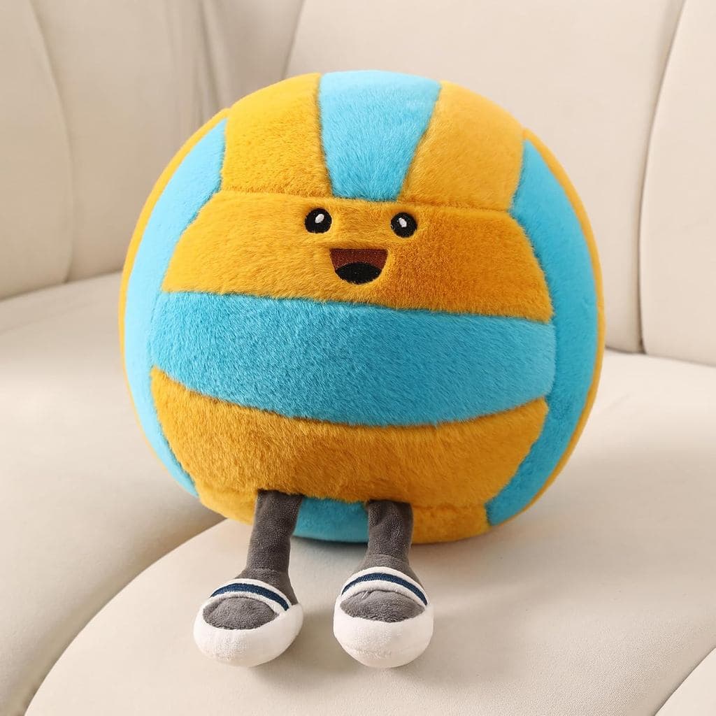 Almofada Divertida de Vôlei com Pernas – Um brinquedo de pelúcia favorito para meninos e meninas, almofada de vôlei para