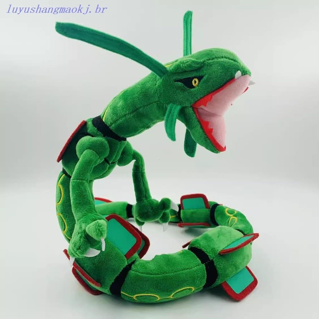 80cm Anime Pokemon Plush Toy Rayquaza Legend Pocket Monster Toys Doll Hold Pillow Almofada Macia Recheada Para Crianças