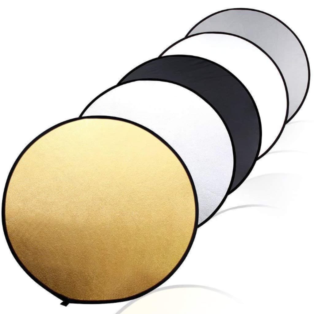 Rebatedor e Difusor Fotográfico Circular 5 Em 1 Com 60cm