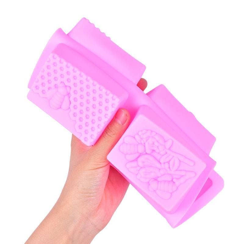 [T & B] 1 Peça Molde De Sabão De Silicone Abelha Mel diy Artesanato Artesanal 3d (br)