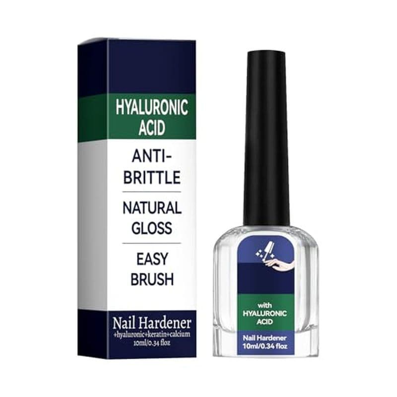 Solução natural Para Reparo De Unhas , Ácido Hialurônico Lustre Anti-Fratura Fácil De Aplicar Endurecedor Cálcio , 11ml/