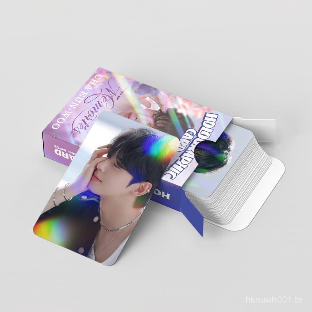 92-124 Unidades/Caixa Ator Coreano Cha Eun Woo Memories Photocards Astro Adesivos Entidade Maravilhoso Mundo Lomo Cartõe