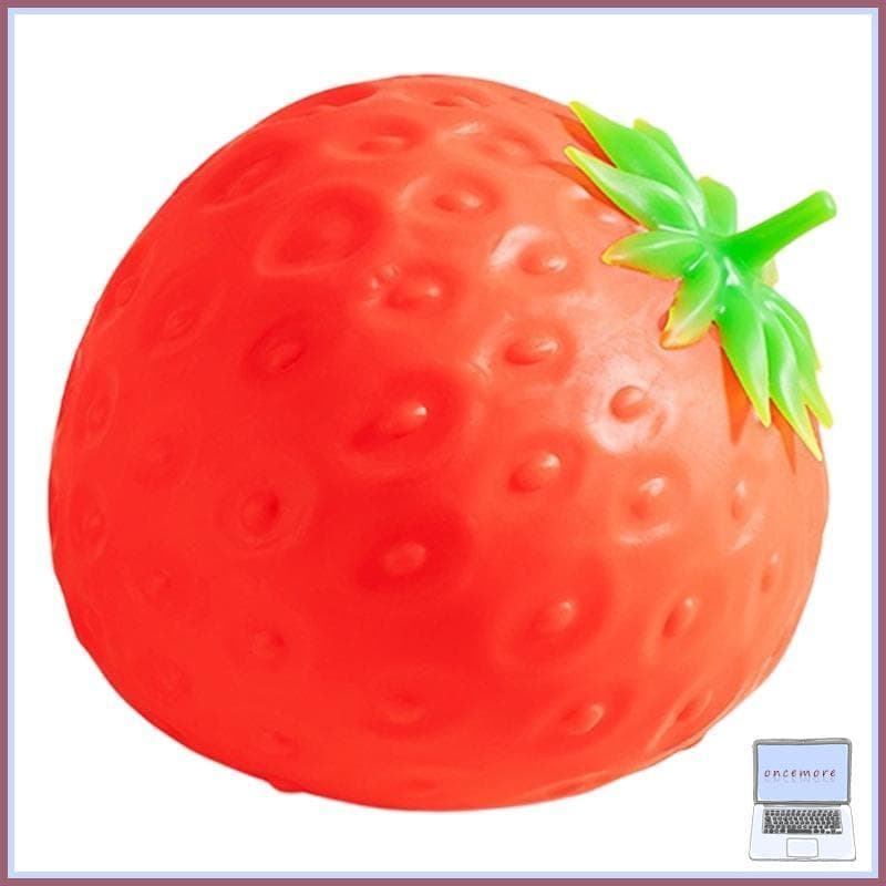 Uma Vez Big Soft Strawberry Stress Reliever Ideal Para Carro E Mesa