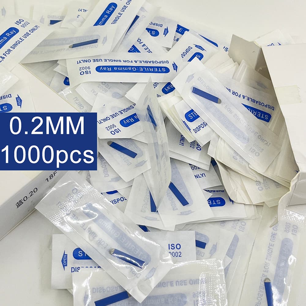 1000pcs 0.20mm Lâminas De Sobrancelha Manuais Para Manual De Bordado 3D