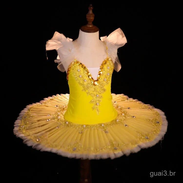 Vestido de Balé Infantil para Apresentações, Tutu para Meninas, Fantasia para o Dia das Crianças, Fantasia de Pequena Fa