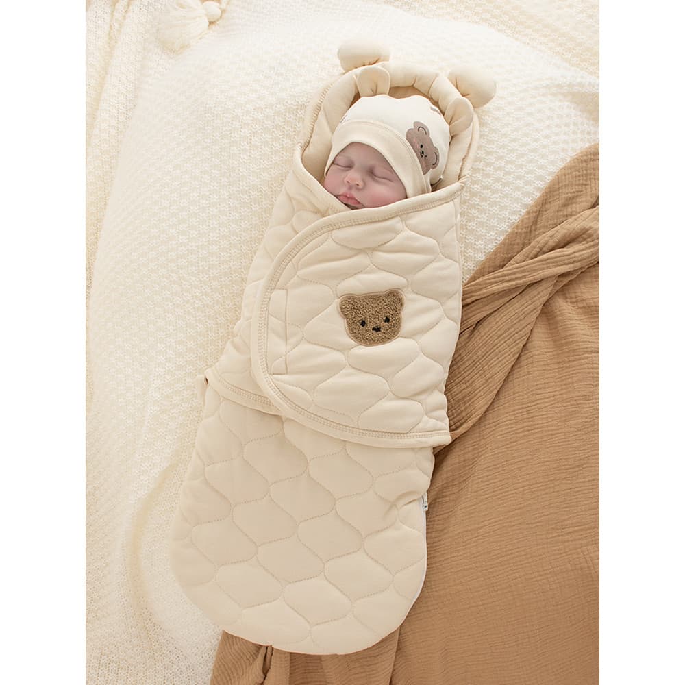Bebê recém-nascido outono inverno envoltório colcha bebê recém-nascido engrossado seguro saco de dormir pequeno mês idad