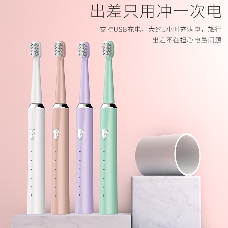 Novo produto Maca cor Sonic escova de dentes elétrica macia adulto Dupont escovado adulto escova de dentes doméstica pro