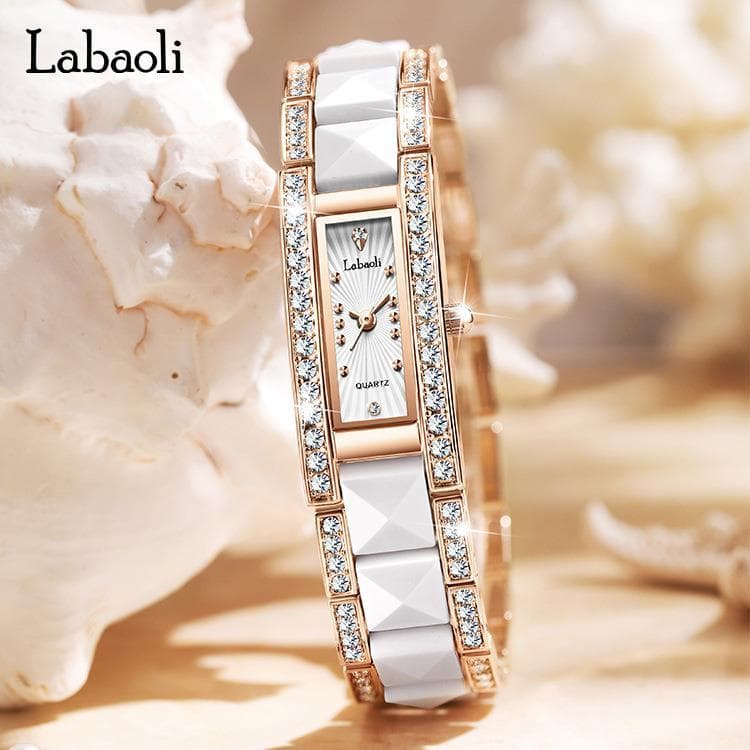 Relógio de quartzo relógio feminino de venda quente novo estilo cravejado de diamantes relógio feminino temperamento ele
