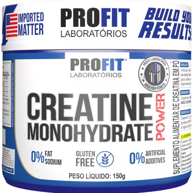 Creatina Em Pó Monohidratada Power 150g - Profit Suplementos