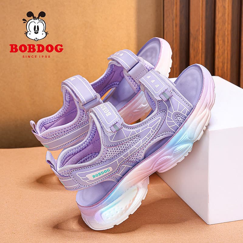 Babudou sapatos infantis meninas sandálias de dedo aberto estilo verão 2025 novo estilo verão bebê menina médio grande c