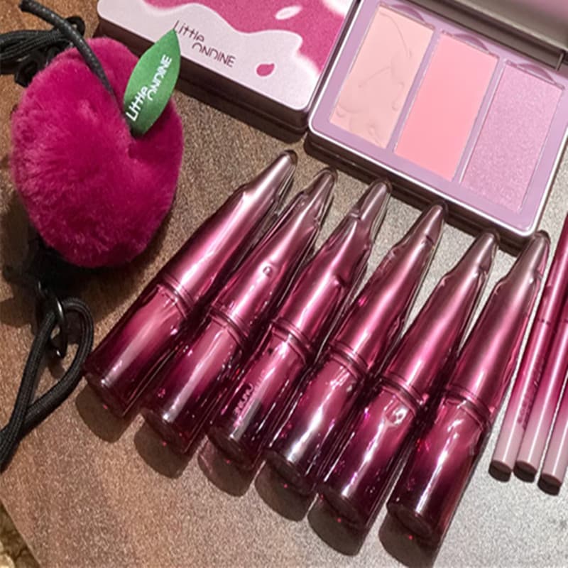 Little Austin Light Nublado Cimento Lama Labial Série de Frutas Vermelhas Copo Antiaderente Branqueador Não É Fácil de B
