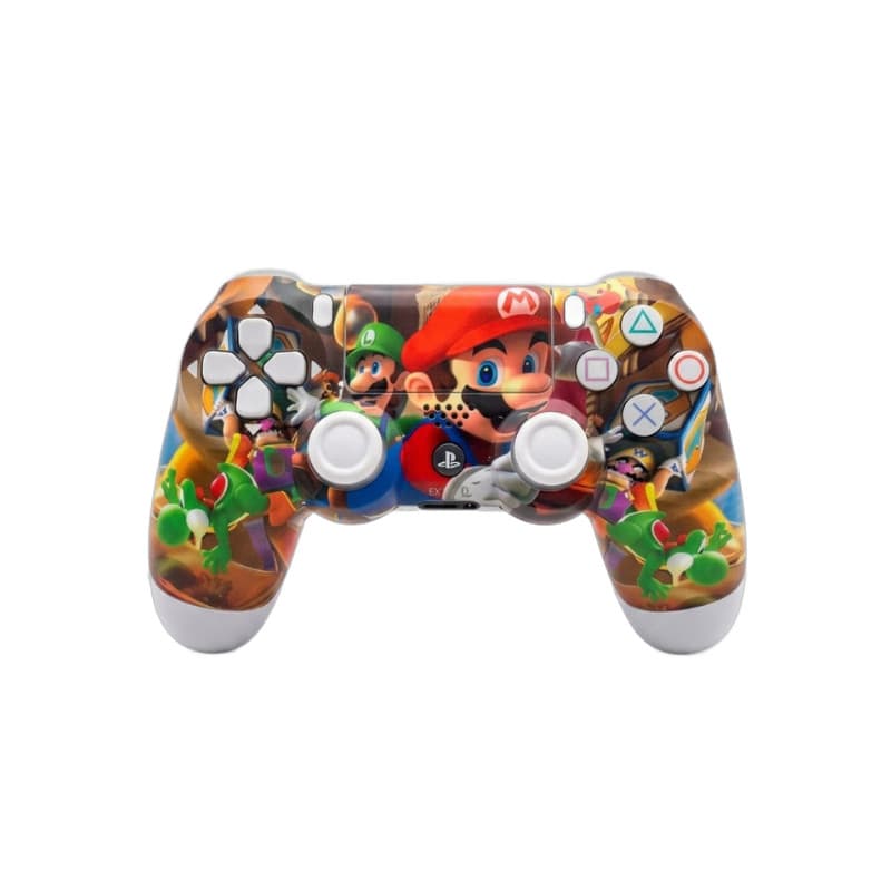Controle Sem Fio Compatível Com Play4 Ps4 Playstation 4 / slim / pro / pc E Smart Tvs Samsung Personalizado Mario e Luid