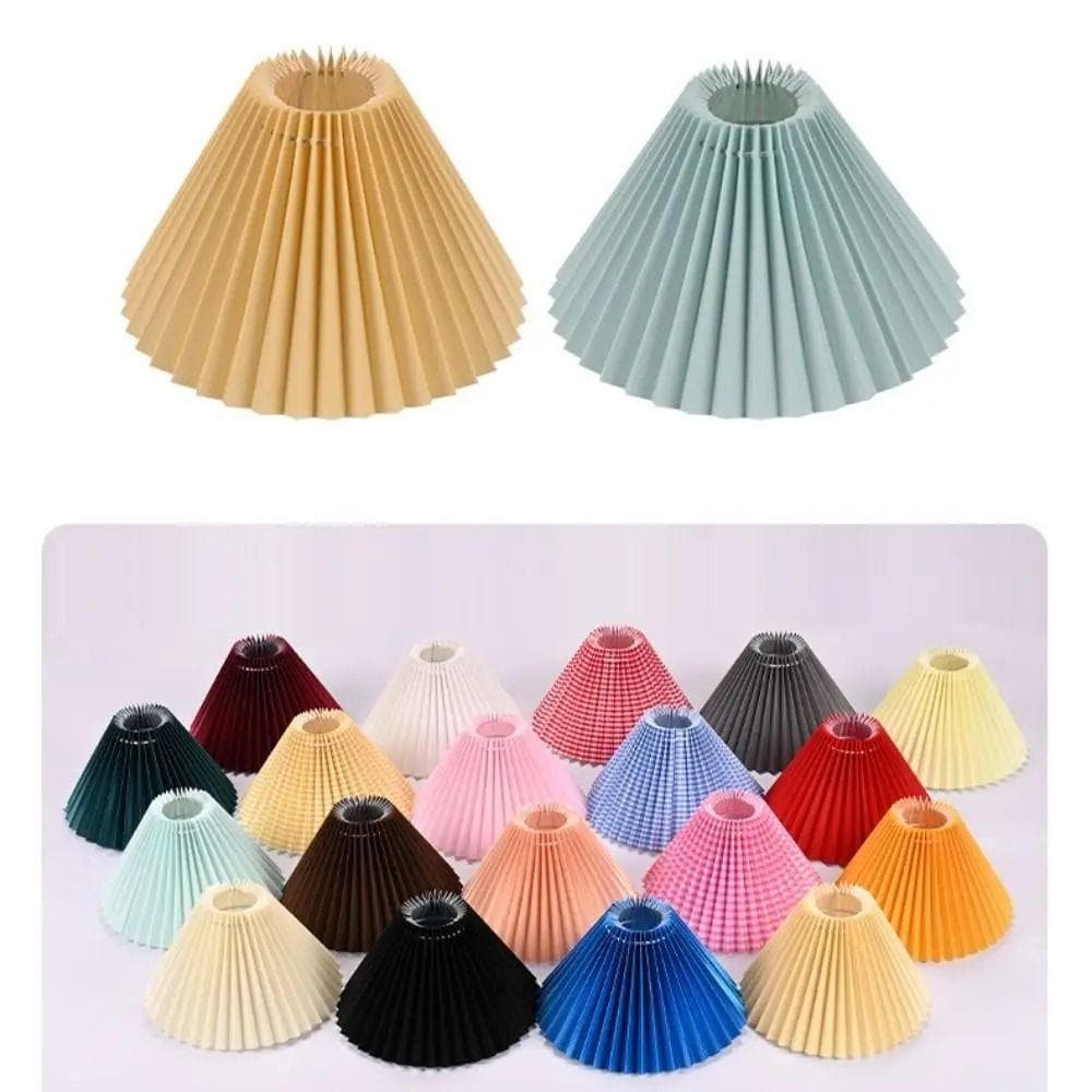 Abajur Plissado , Capa De Retrô Lavável , Pingente De Lustre Moderno DIY Minimalista