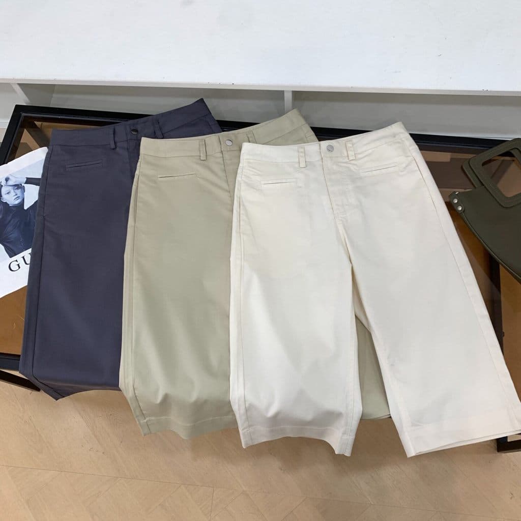 2025 verão novo estilo moda roupas femininas na moda coreano calças casuais Shorts feminino calças retas H#17
