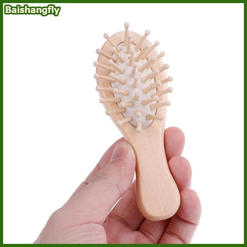 baishangfly Escova De Ventilação De Cabelo De Madeira Escovas Cuidados Com Os Cabelos E Beleza SPA Massageador Massageb