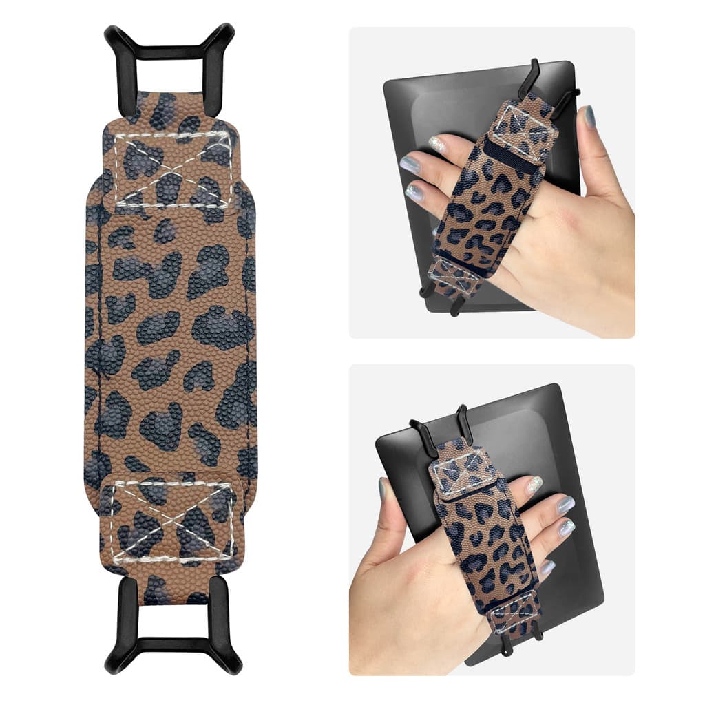 E-book alça portátil 20cm e-book capa protetora Tablet PC alça resistente a choques couro aperto de operação com uma mão